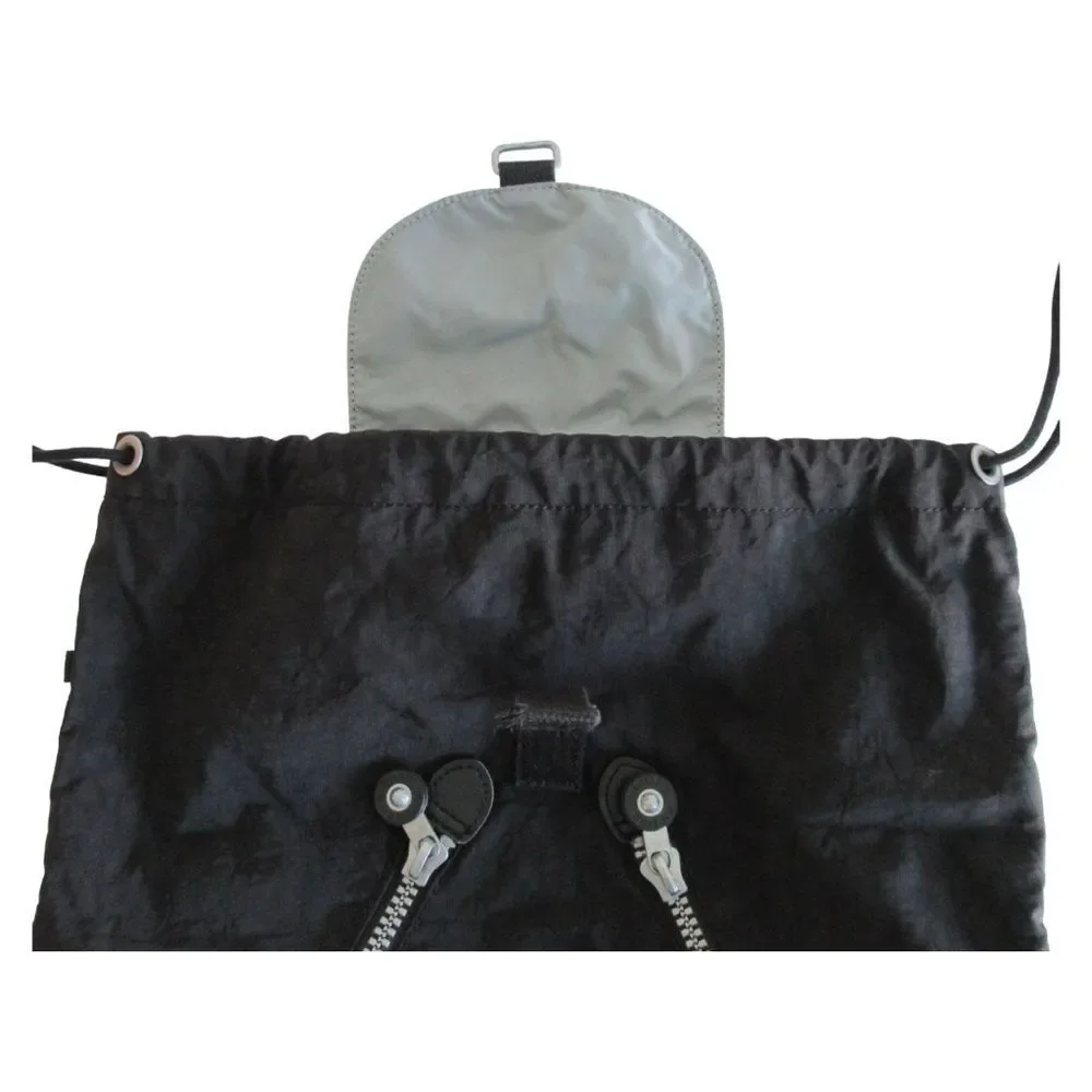 Kipling Heritage Drawstring Backpack in Black Nylon